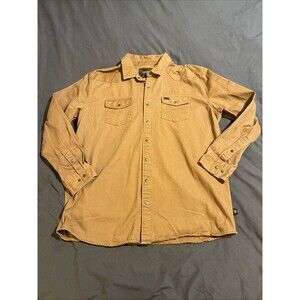 Howler Brothers Sawhorse Work Shirt Men's 2XL Snap Front Western Tan Longsleeve